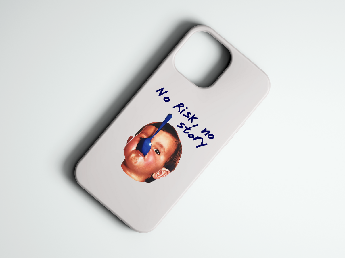 No Risk yazılı telefon kılıfı