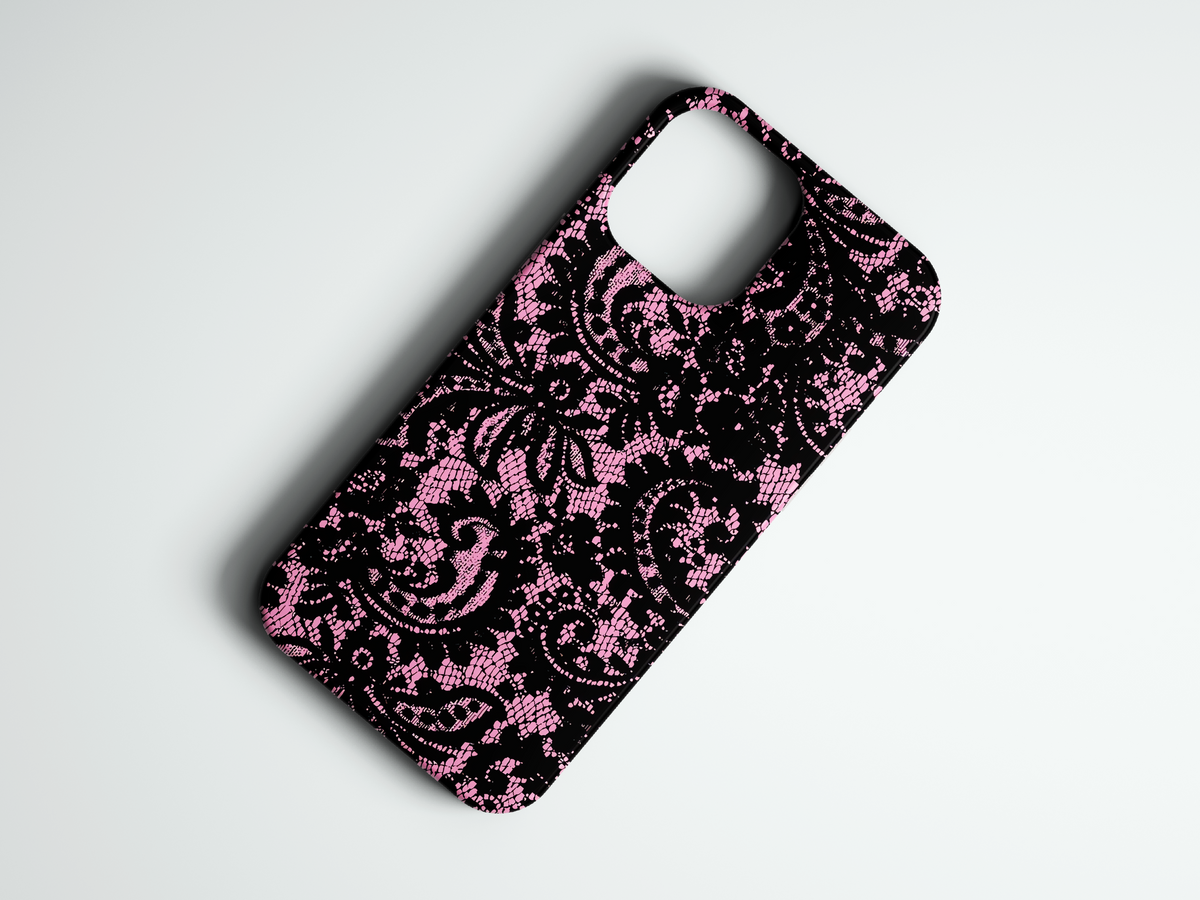 Rose Lace dantel desenli telefon kılıfı