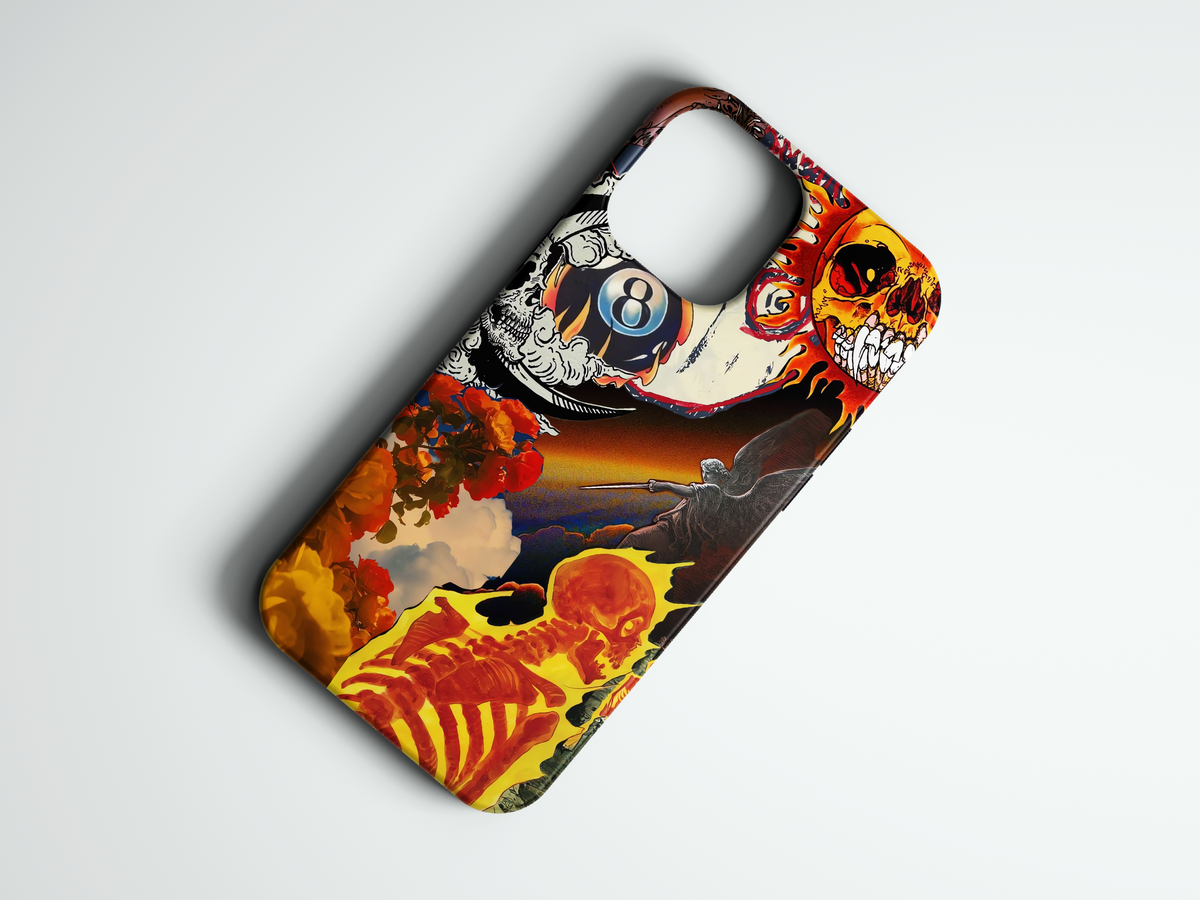 Acid Trip psikedelik desenli telefon kılıfı