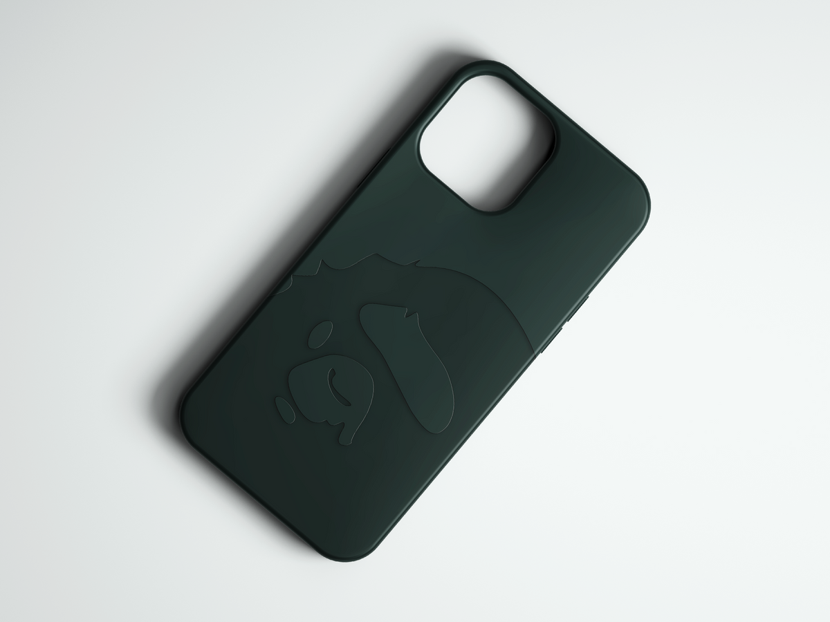 Bape Shadow yeşil logo baskılı telefon kılıfı