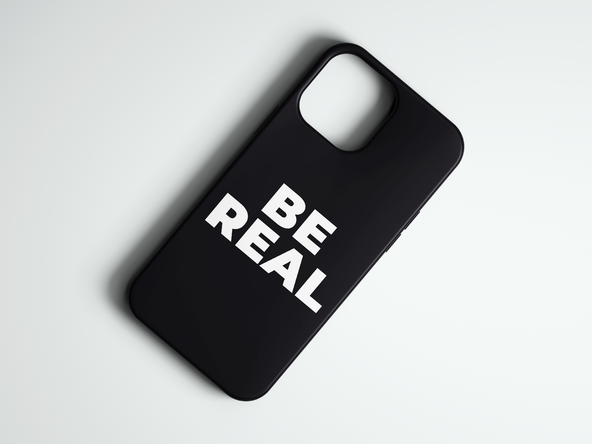 Be Real yazılı telefon kılıfı