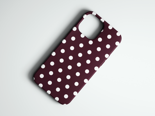 Classic Polka - Dark Red
