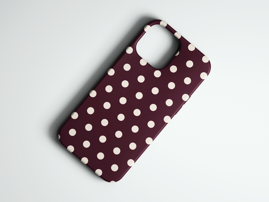 Classic Polka - Dark Red