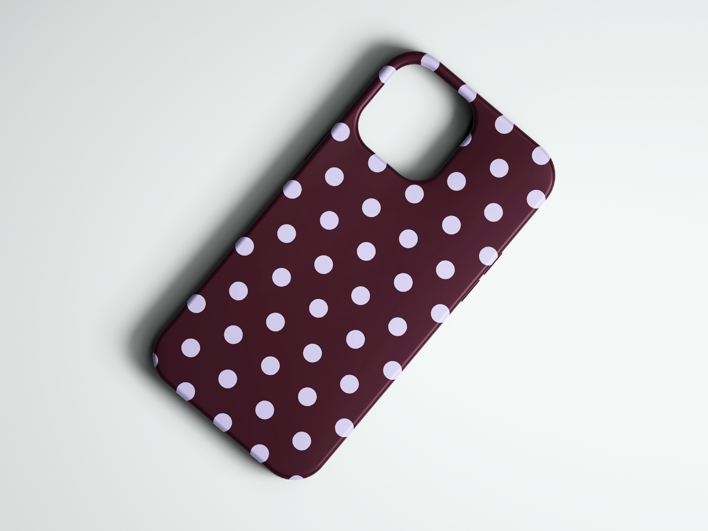 Classic Polka - Dark Red