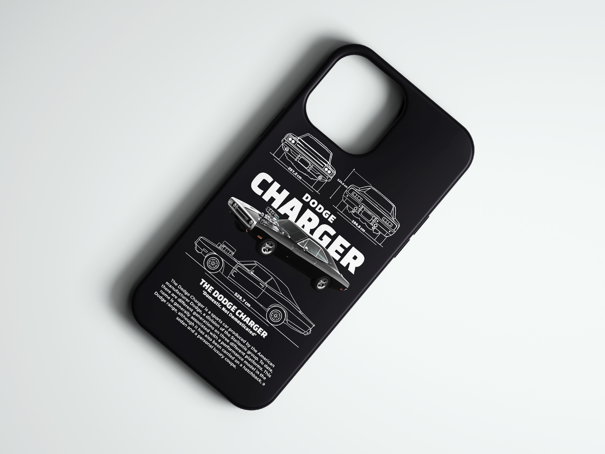 Dodge Charger araba baskılı telefon kılıfı