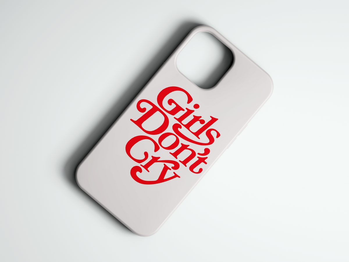 Dont Cry yazılı telefon kılıfı
