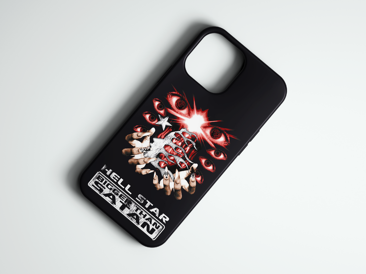 Hellstar Satan streetwear baskılı telefon kılıfı