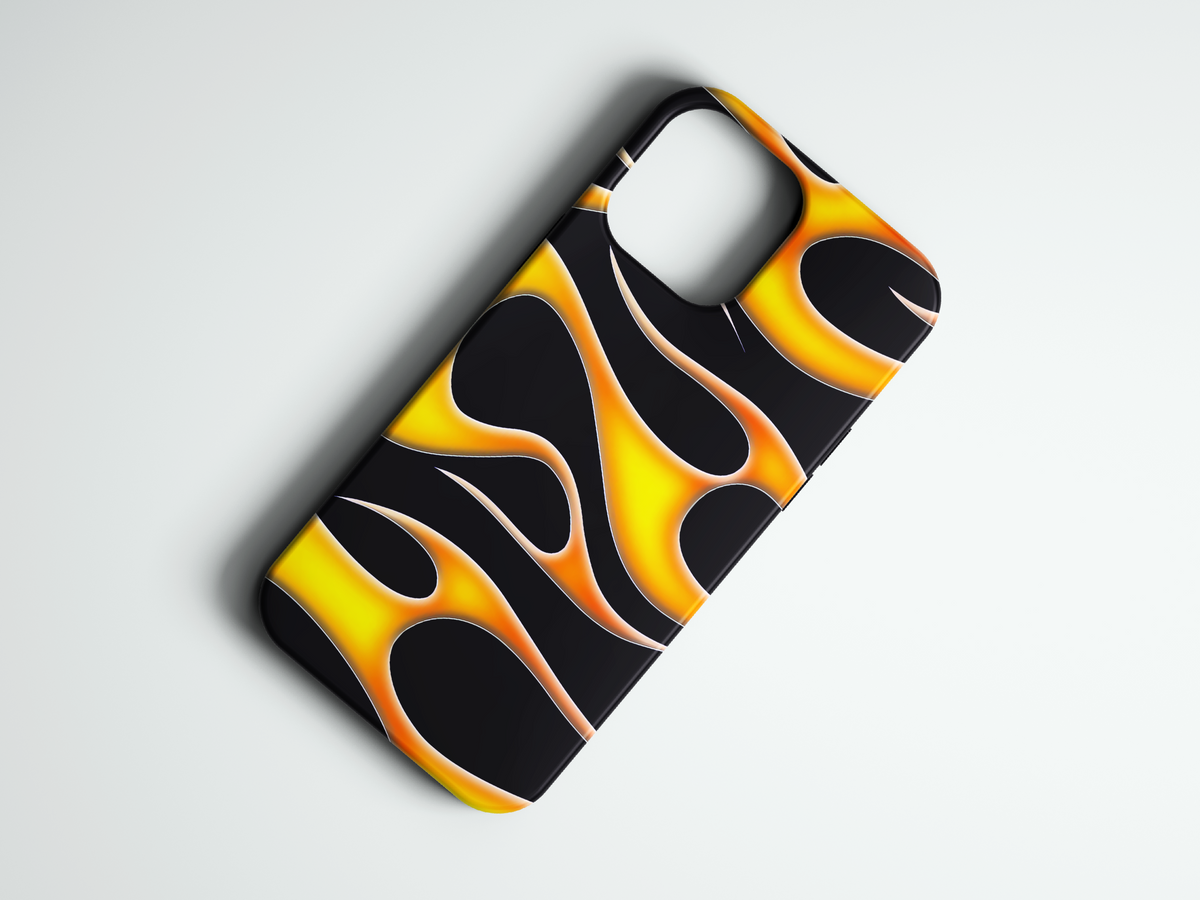 Hot Flames alev desenli telefon kılıfı