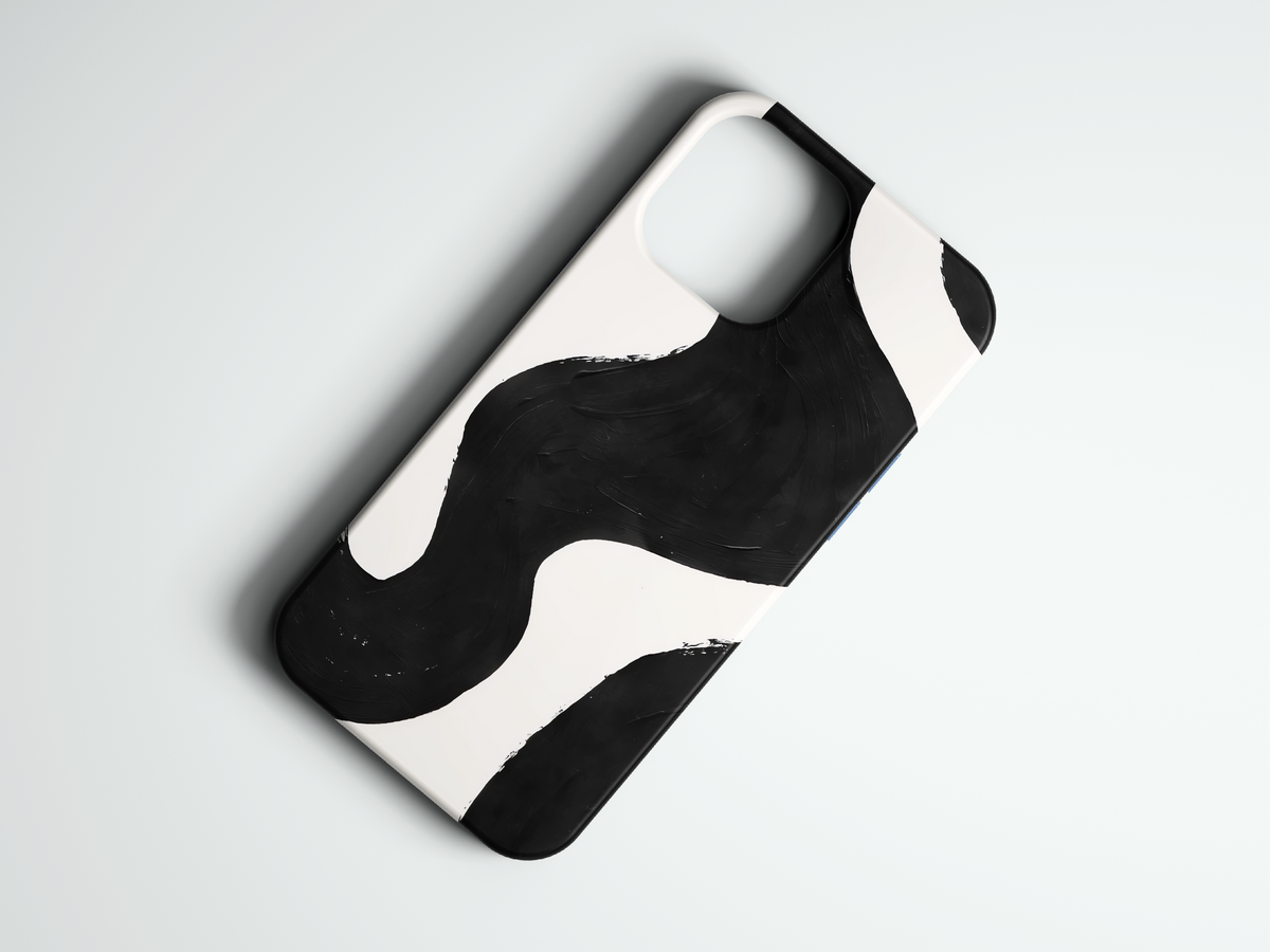 Ink Wave soyut desenli telefon kılıfı