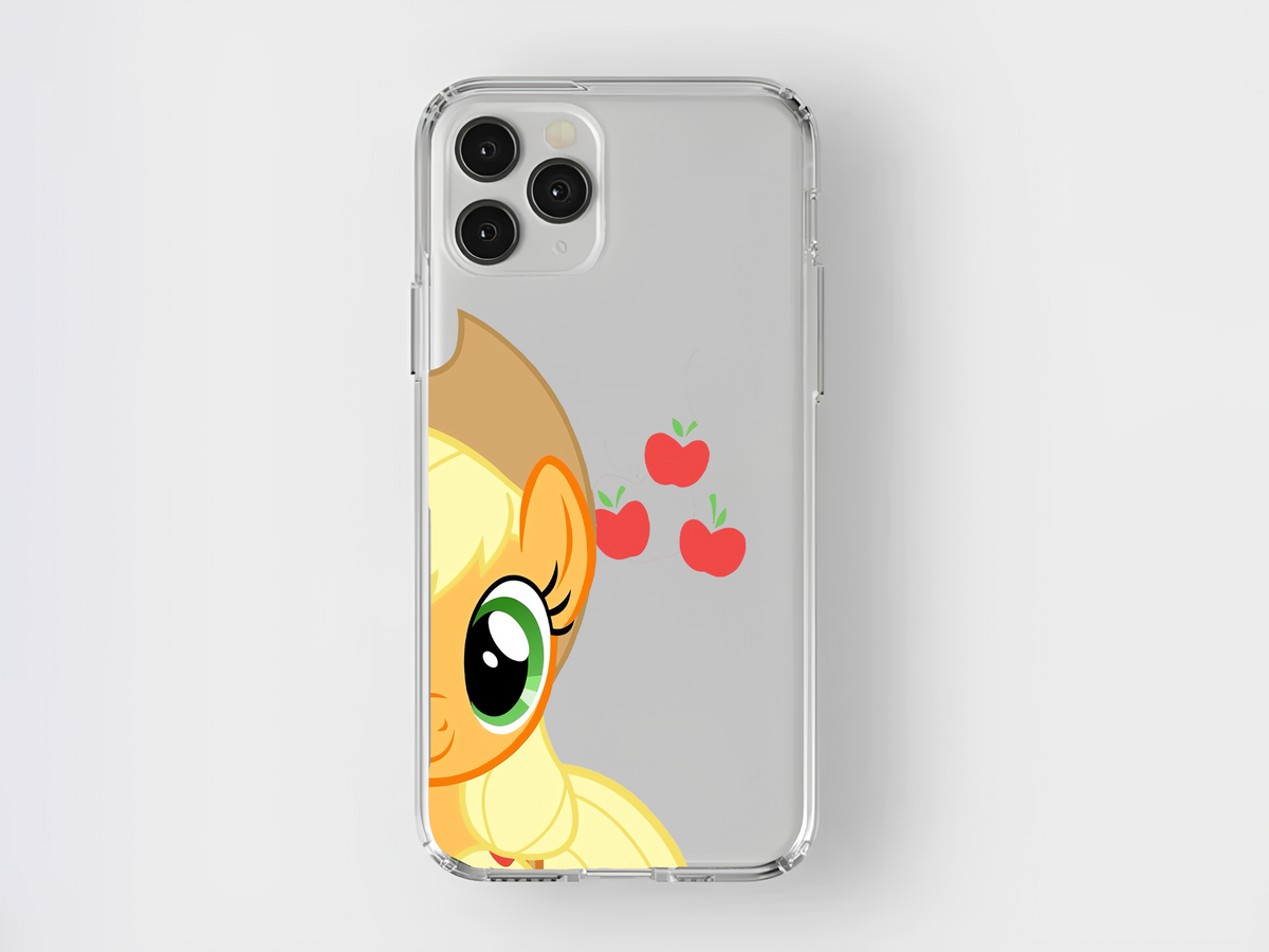 Little Pony turuncu karakter baskılı telefon kılıfı