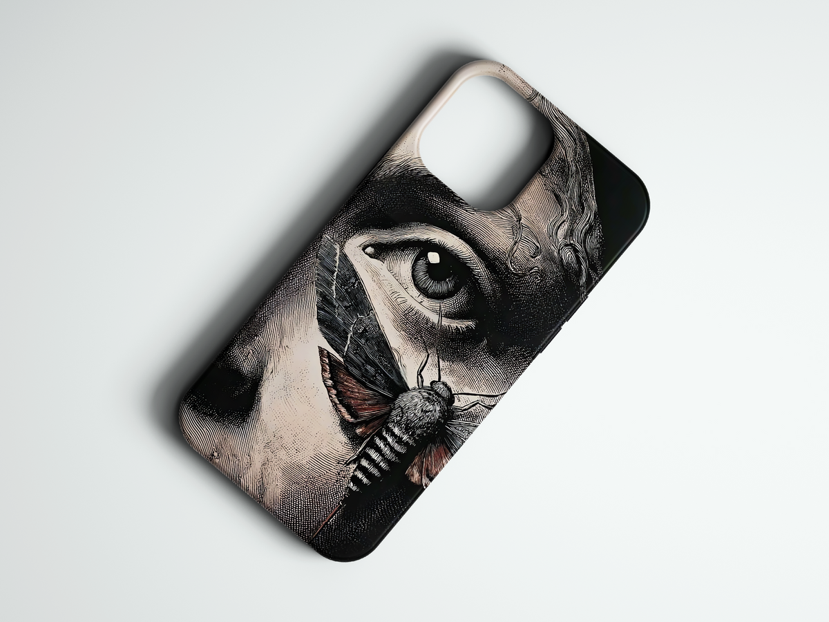 Moth Eye sanat baskılı telefon kılıfı