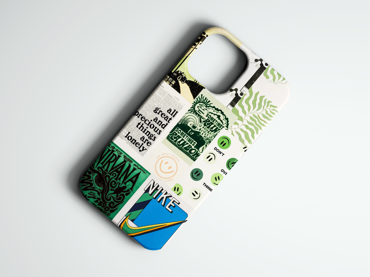 Nike Collage kolaj baskılı telefon kılıfı