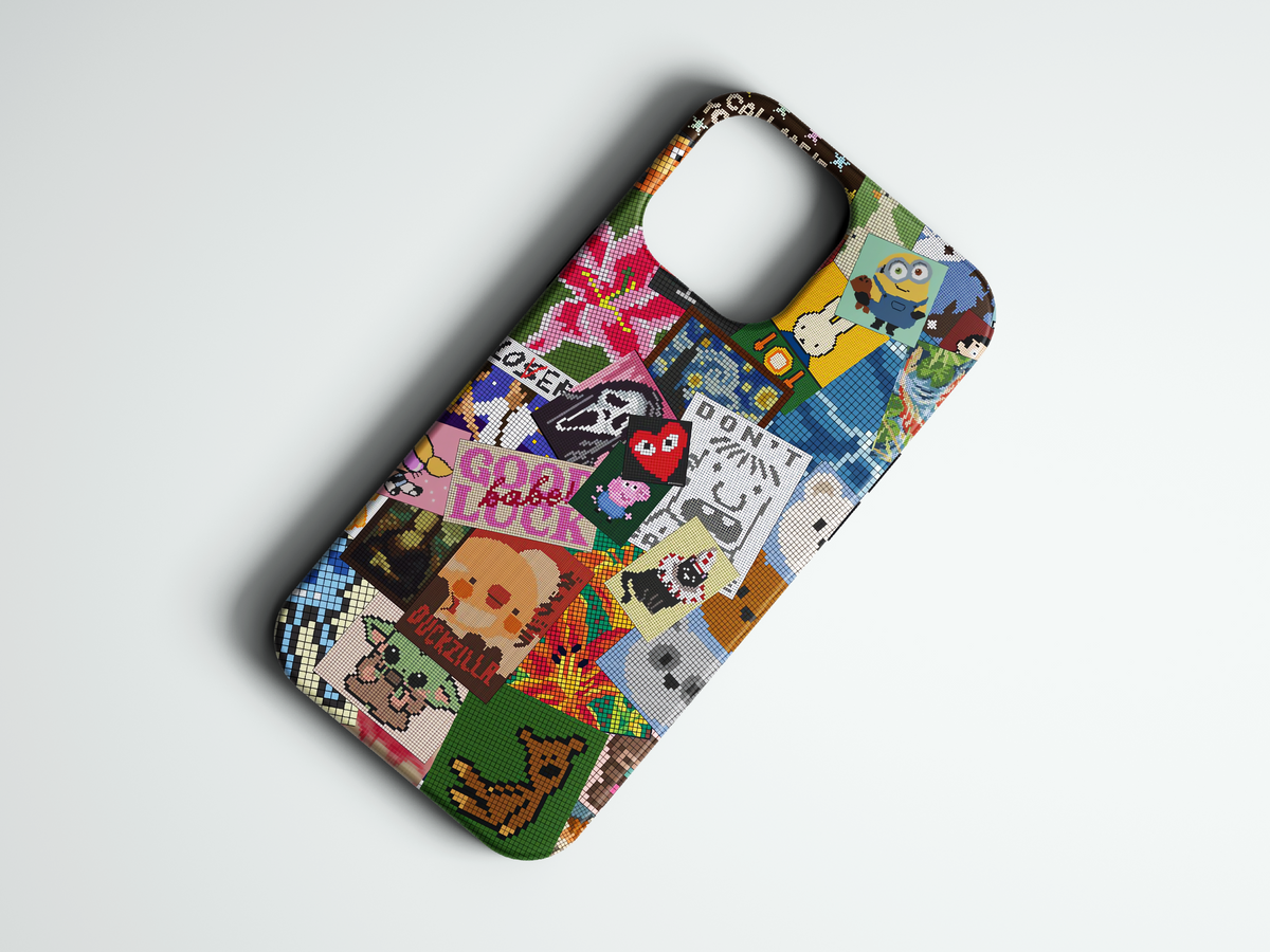 Pixel Stickers sticker kolaj telefon kılıfı