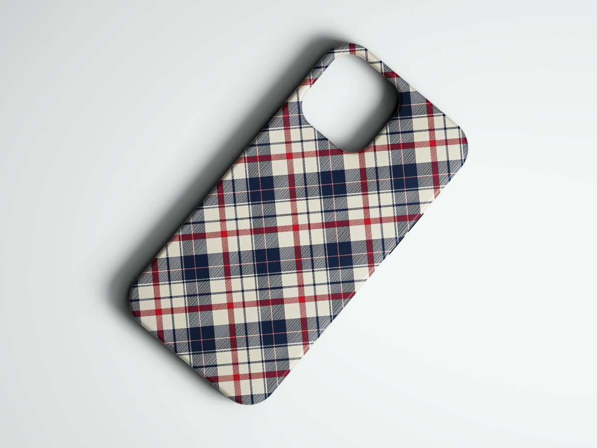 Royal Tartan ekose desenli telefon kılıfı