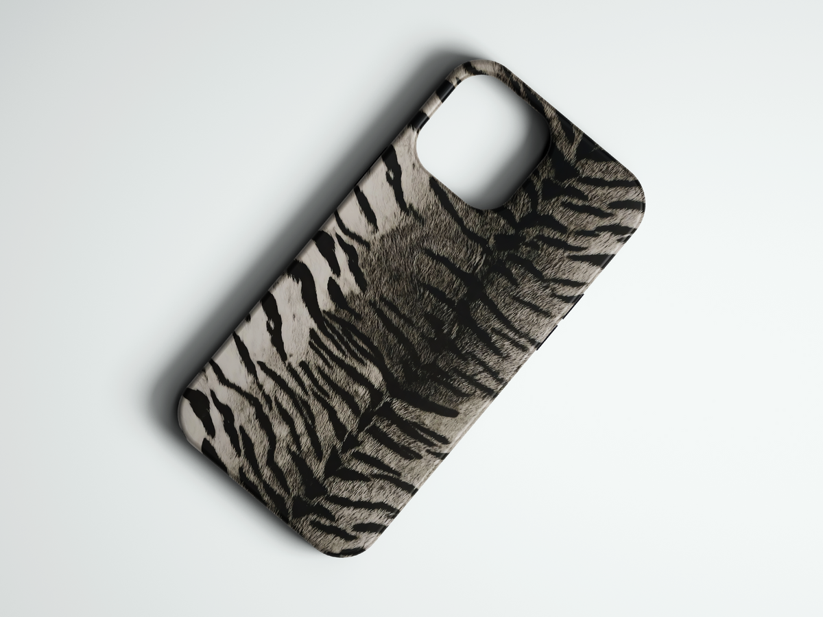 Snow Tiger kaplan desenli telefon kılıfı